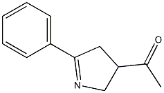 4-アセチル-4,5-ジヒドロ-2-フェニル-3H-ピロール 化学構造式