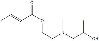 (E)-2-Butenoic acid 2-[N-(2-hydroxypropyl)-N-methylamino]ethyl ester Struktur
