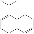 1,2,4a,5,6,8a-Hexahydro-8-isopropylnaphthalene Struktur