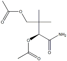 [S,(-)]-2,4-Bis(acetyloxy)-3,3-dimethylbutyramide 结构式