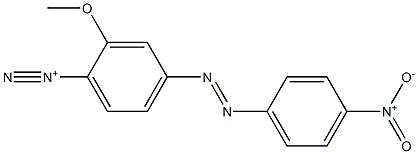 2-Methoxy-4-(p-nitrophenylazo)benzenediazonium