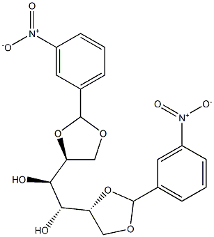 1-O,2-O:5-O,6-O-Bis(3-nitrobenzylidene)-L-glucitol Structure