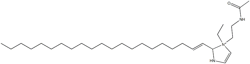 1-[2-(Acetylamino)ethyl]-1-ethyl-2-(1-henicosenyl)-4-imidazoline-1-ium Struktur