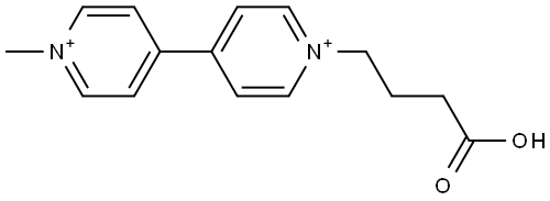 1-(3-Carboxypropyl)-1'-methyl-4,4'-bipyridinium Struktur