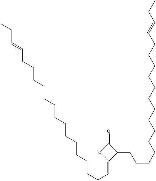 3-(15-Octadecenyl)-4-(16-nonadecen-1-ylidene)oxetan-2-one Structure