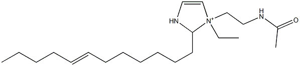 1-[2-(Acetylamino)ethyl]-2-(7-dodecenyl)-1-ethyl-4-imidazoline-1-ium Structure