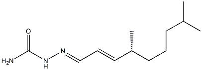 [R,(-)]-4,8-Dimethyl-2-nonenalsemicarbazone Structure