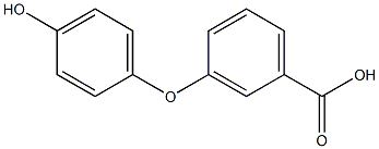 3-(4-ヒドロキシフェノキシ)安息香酸 化学構造式
