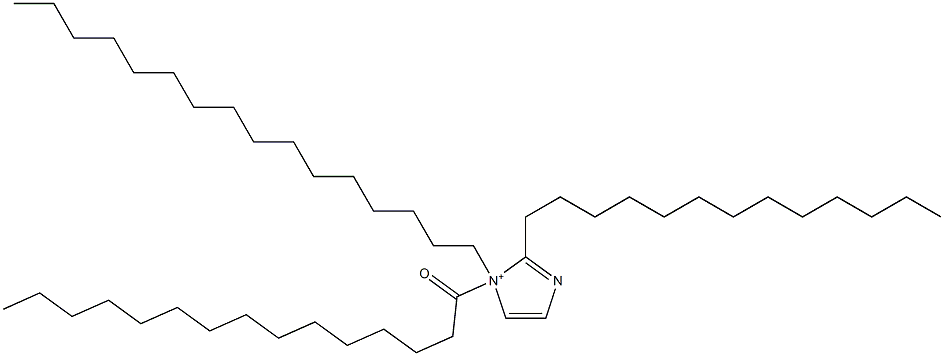1-Hexadecyl-1-pentadecanoyl-2-tridecyl-1H-imidazol-1-ium 结构式