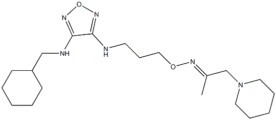 1-Piperidino-2-propanone O-[3-[[4-[(cyclohexylmethyl)amino]furazan-3-yl]amino]propyl]oxime