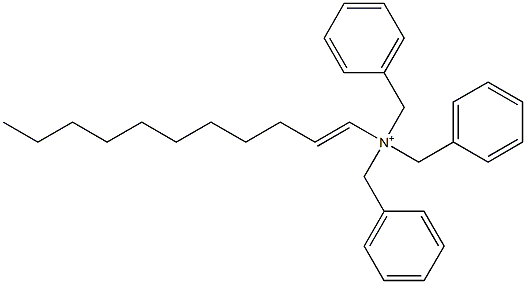 (1-Undecenyl)tribenzylaminium Struktur