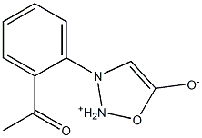 3-(2-アセチルフェニル)-5-オキシラト-1,2,3-オキサジアゾール-3-イウム 化学構造式