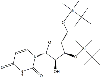 3'-O,5'-O-Bis(tert-butyldimethylsilyl)uridine Structure