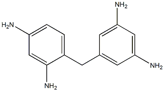 5-[(2,4-Diaminophenyl)methyl]-1,3-benzenediamine Struktur