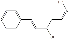 (1Z)-3-ヒドロキシ-5-フェニル-4-ペンテン-1-アールオキシム 化学構造式