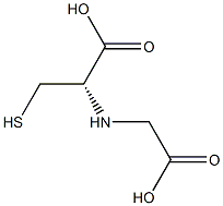 (S)-2-(Carboxymethyl)amino-3-mercaptopropionic acid Struktur