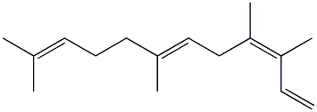 (3Z,6E)-3,4,7,11-Tetramethyl-1,3,6,10-dodecatetrene Structure