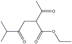 2-Acetyl-4-oxo-5-methylhexanoic acid ethyl ester Structure