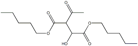 3-Acetyl-L-malic acid dipentyl ester Structure