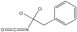 1,1-ジクロロ-2-フェニルエチルイソシアナート 化学構造式