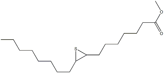 8,9-Epithioheptadecanoic acid methyl ester Struktur