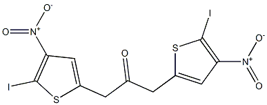 2-Iodo-3-nitrothiophen-5-yl(methyl) ketone 结构式