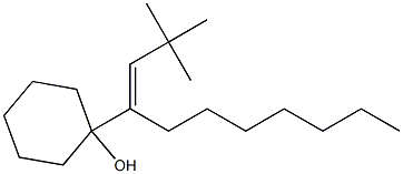 1-[1-[(E)-2,2-ジメチルプロピリデン]オクチル]シクロヘキサノール 化学構造式