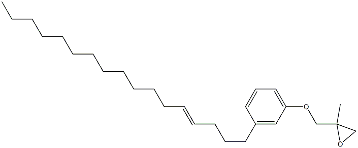 3-(4-Heptadecenyl)phenyl 2-methylglycidyl ether Structure