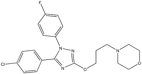 1-(4-Fluorophenyl)-5-(4-chlorophenyl)-3-(3-morpholinopropoxy)-1H-1,2,4-triazole