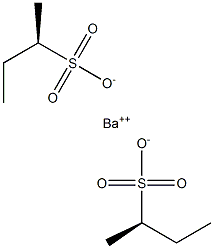 Bis[[R,(+)]-2-butanesulfonic acid] barium salt Structure