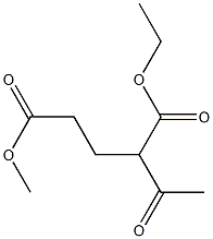 2-アセチルグルタル酸1-エチル5-メチル 化学構造式