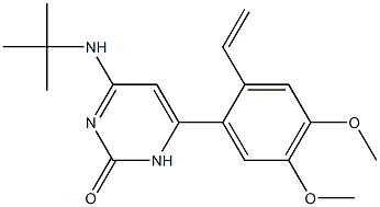 6-(2-Ethenyl-4,5-dimethoxyphenyl)-4-tert-butylaminopyrimidin-2(1H)-one