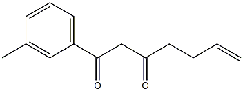 1-(3-Methylphenyl)-6-heptene-1,3-dione Structure