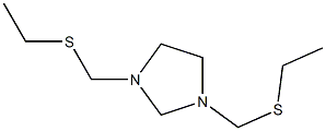 1,3-Bis[(ethylthio)methyl]imidazolidine Structure