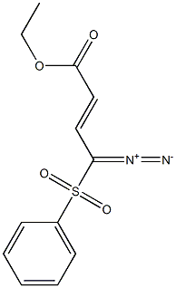 (2E)-4-Diazo-4-(phenylsulfonyl)-2-butenoic acid ethyl ester Structure