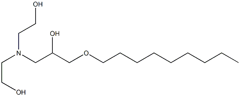 1-[Bis(2-hydroxyethyl)amino]-3-nonyloxy-2-propanol Structure