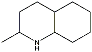 Decahydro-2-methylquinoline Struktur