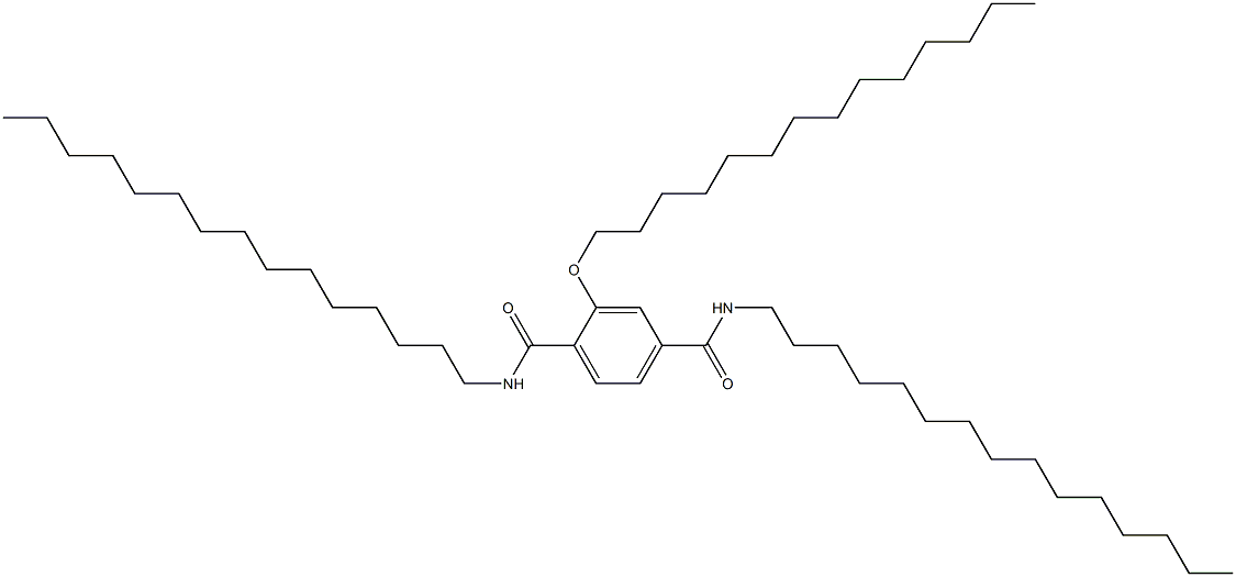 2-(Tetradecyloxy)-N,N'-dipentadecylterephthalamide Struktur