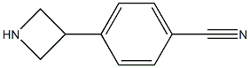 p-(3-Azetidinyl)benzonitrile Struktur