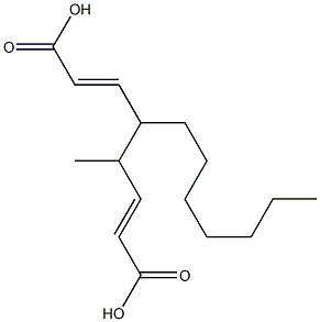 Diacrylic acid 1-heptyl-2-methyl-1,2-ethanediyl ester Structure