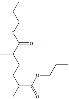 Hexane-2,5-dicarboxylic acid dipropyl ester 结构式