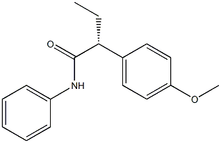 [R,(-)]-2-(p-Methoxyphenyl)-N-phenylbutyramide Structure