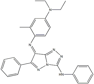 (7Z)-7-[[2-Methyl-4-(diethylamino)phenyl]imino]-N,6-diphenyl-7H-pyrazolo[5,1-c]-1,2,4-triazol-3-amine