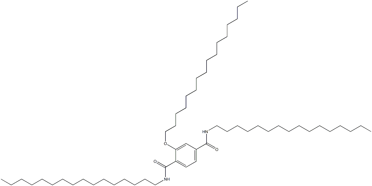 2-(Hexadecyloxy)-N,N'-dihexadecylterephthalamide Struktur