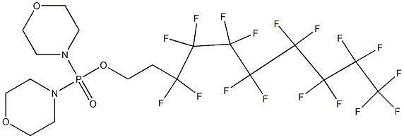 2-(Heptadecafluorooctyl)ethoxybismorpholinophosphine oxide Structure