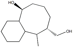 (6S,10S)-5-Methyl-6-(hydroxymethyl)dodecahydrobenzocycloocten-10-ol Structure