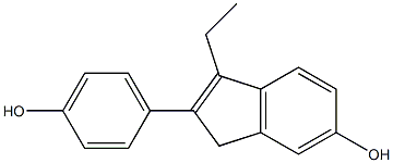 2-(4-Hydroxyphenyl)-3-ethyl-1H-indene-6-ol