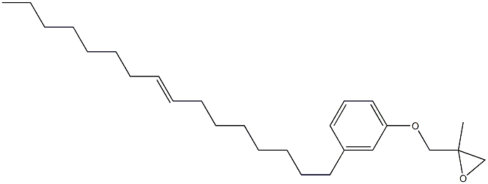 3-(8-Hexadecenyl)phenyl 2-methylglycidyl ether 结构式