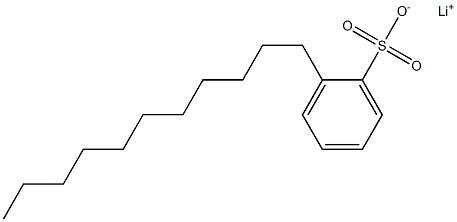 2-Undecylbenzenesulfonic acid lithium salt Struktur