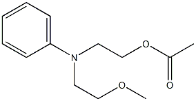N-(2-Acetoxyethyl)-N-(2-methoxyethyl)aniline Struktur